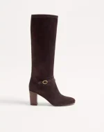 Valentino Pattie Crust Leather Boot 75Mm
